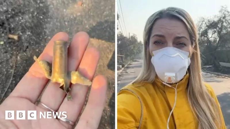 Spent cartridges found amongst fire wreckage in Los Angeles