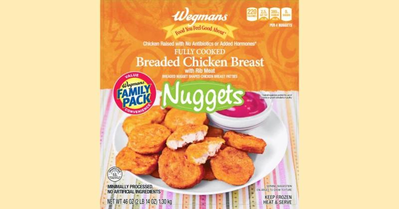 USDA issues health alert for Wegmans chicken nuggets due to bone fragments