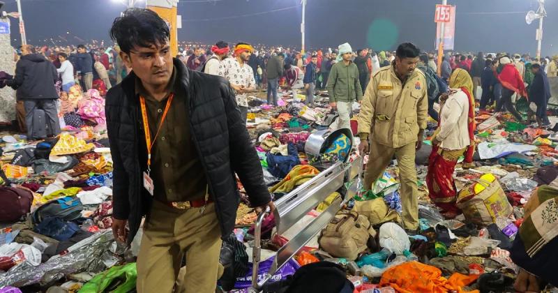Police say at least 30 people have died in a stampede at the massive Maha Kumbh festival in India 