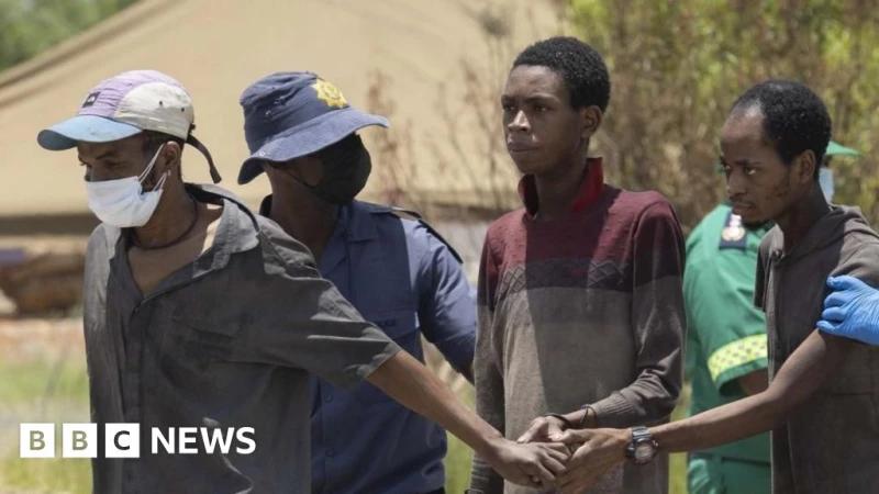 South Africa's Stilfontein mine: Six bodies pulled up as rescue continues