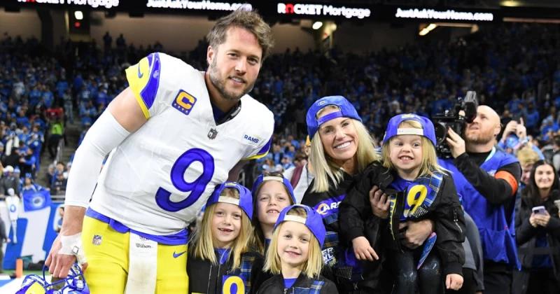 Kelly Stafford says her kids were hospitalized ahead of Matt Stafford’s playoff game with L.A. Rams