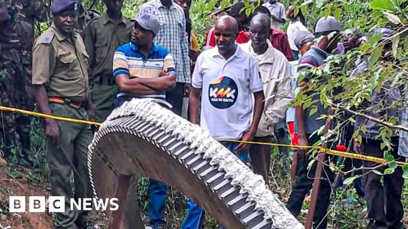 Space junk metal ring baffles residents and sparks concern in Kenya village