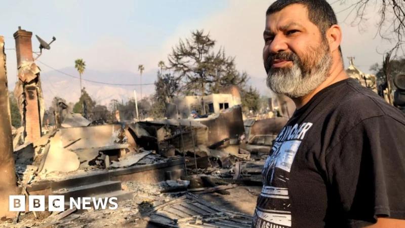 Los Angeles fires: 'Everything is gone' - Agony on a tight-knit Altadena street reduced to ash