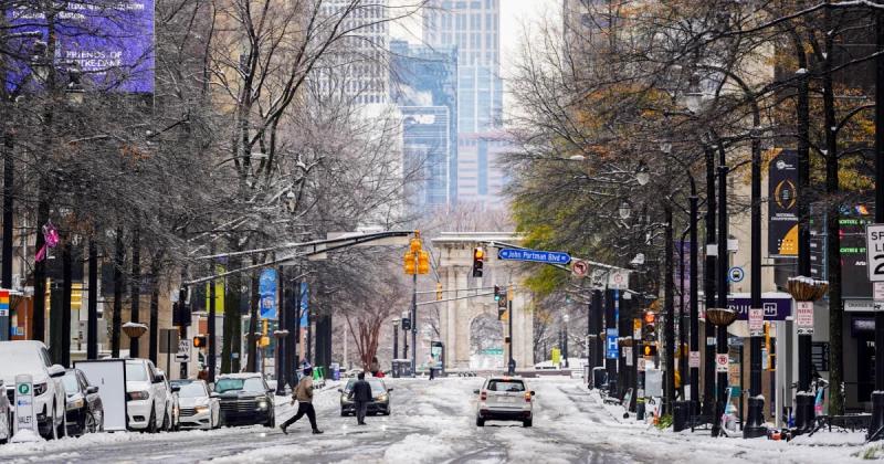Winter storm that covered South and East Coast in snow and ice to move offshore